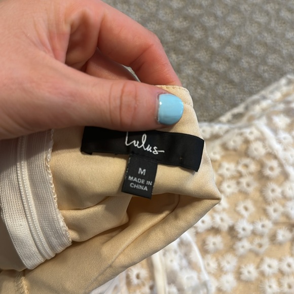 Lulus Charmaine White Embroidered White Mini Dress - Picture 6 of 6